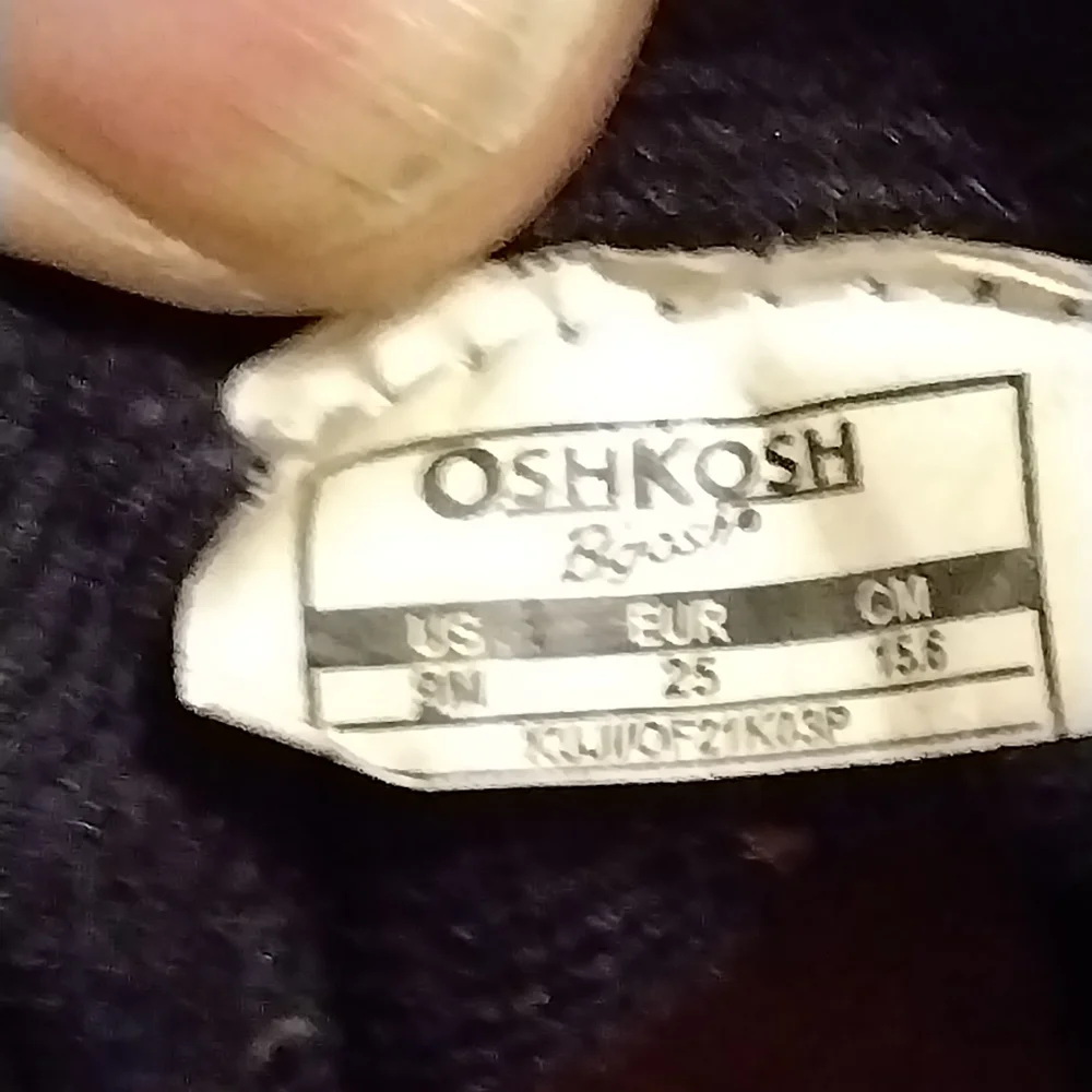 Oshkosh Kids Black and Orange Shoes